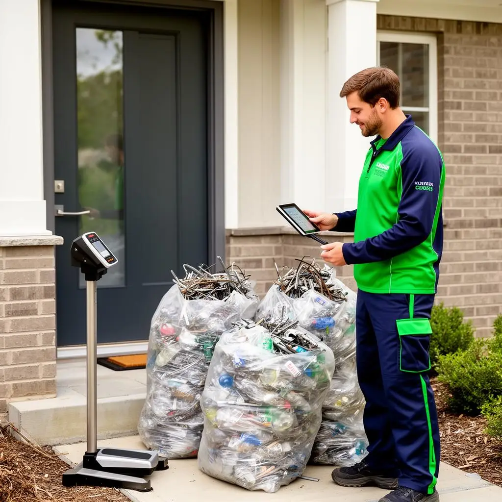 Baraabar doorstep scrap pickup with certified weighing in Bangalore